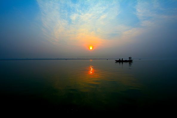 Sunrise on the Ganges River-Melnevsky Melnevsky