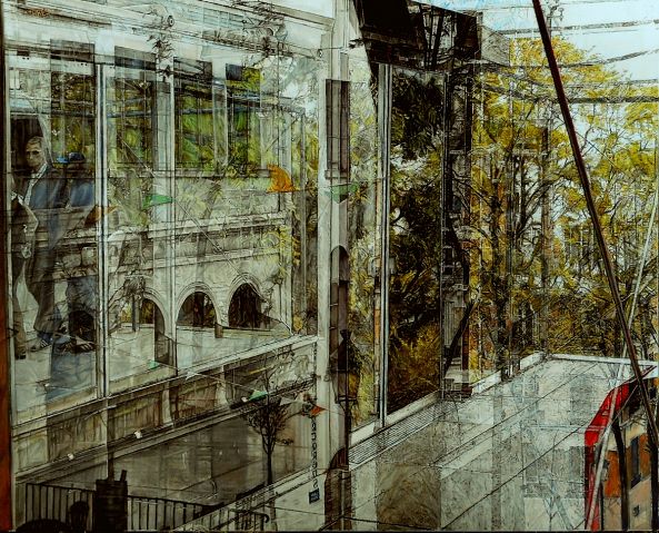 Vision d'Ivresse-Funiculaire de Montmartr, Paris 18ème-Boré Ivanoff