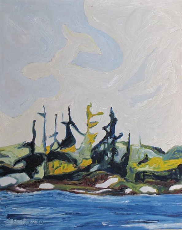 Debout devant la riviere, Standing By The River-Francois Fournier