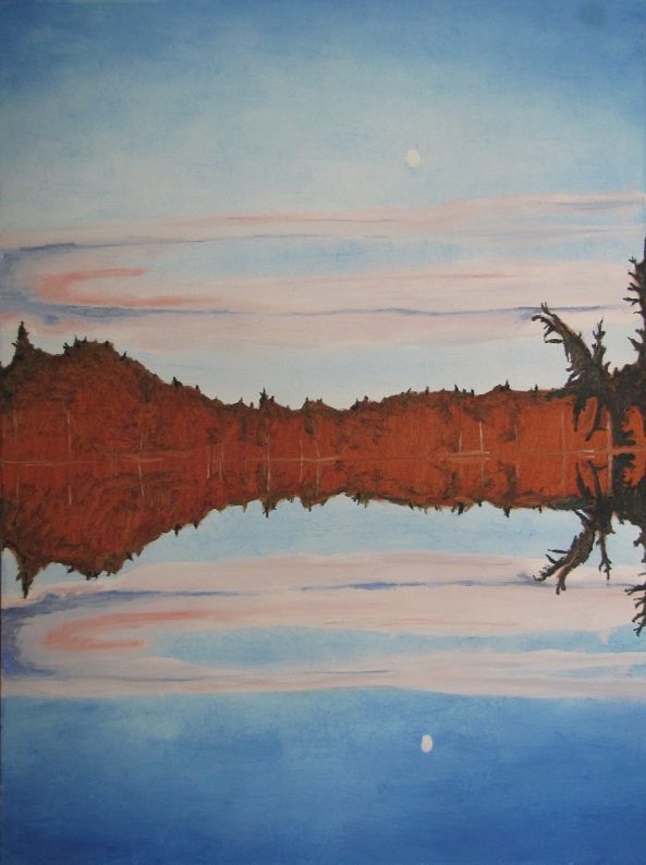 The Double Moon On Barbue Lake Frontenac National Park Quebec Canada-Francois Fournier