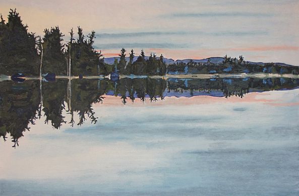 Reflection At Barbue Lake Frontenac National Park Quebec Canada -Francois Fournier