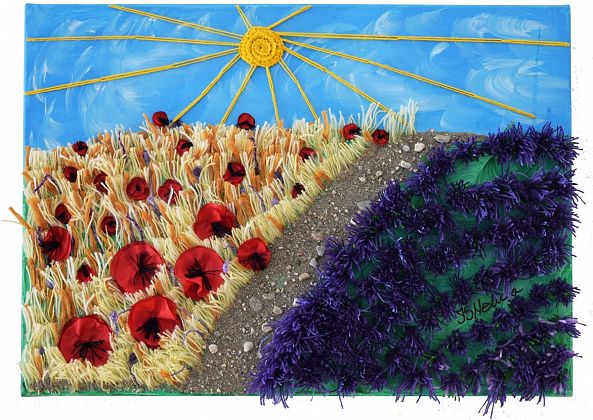 Poppy and lavender-Neluta Staicut