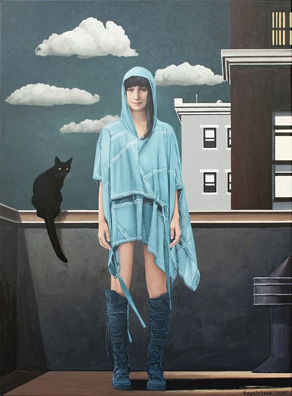 On the Roof with a Cat-Nataliya Bagatskaya