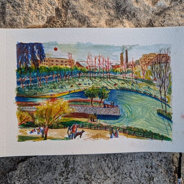 Parque de Cabecera (Atardecer en Mislata)-Aziel Barrientos